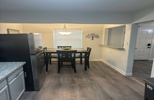 Sanger House | Kick back and relax in this cozy, stylish space.
