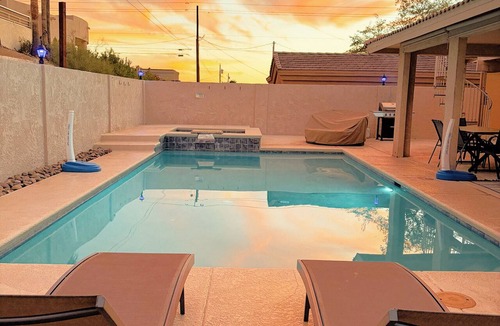 Lake Havasu City House | Lake-Area Retreat – Heated Pool, Spa, Game Room, Mini Golf & Boat Parking