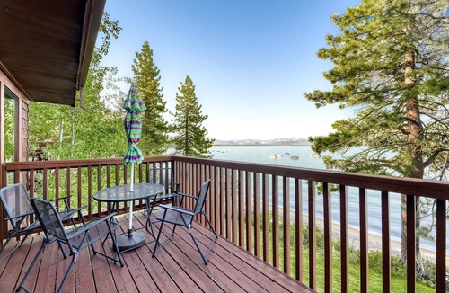 Zephyr Cove Condo | Lakefront getaway with Private beach access & balcony, sleeps 6