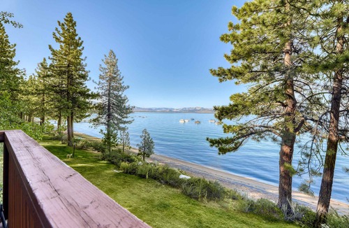 Zephyr Cove Condo | Lakefront getaway with Private beach access & balcony, sleeps 6
