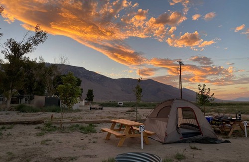 Olancha RV Rental | Lakeside Tent Camping Site #2 Death Valley