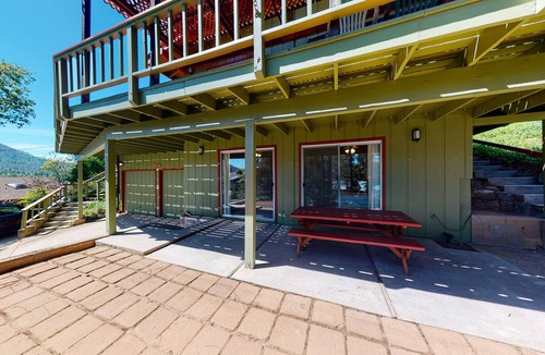 Bass Lake House | Lakeview home with boat slip on private marina dock plus washer/dryer & WiFi