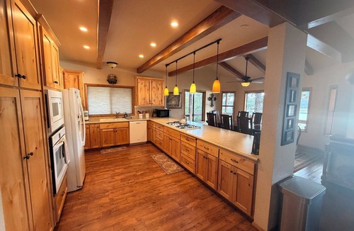 Bass Lake Cabin | Large 3-story LAKE VIEW 4 bedrooms (all masters) & 5 bath Boat Slip & Marina