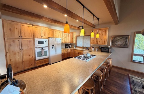 Bass Lake Cabin | Large 3-story LAKE VIEW 4 bedrooms (all masters) & 5 bath Boat Slip & Marina