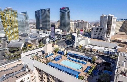 Las Vegas Strip Villa | Las Vegas | Friends Strip Base | Pool + Spa | 2BR Villa