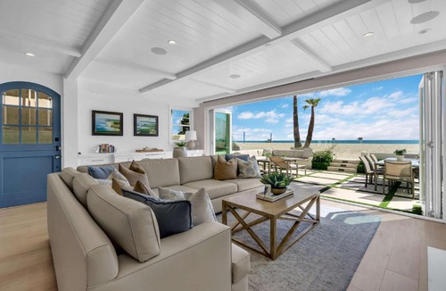 Santa Ana Heights House | Luxury Newport Beach House with Rooftop Sunset Deck Hot Tub and Game Room