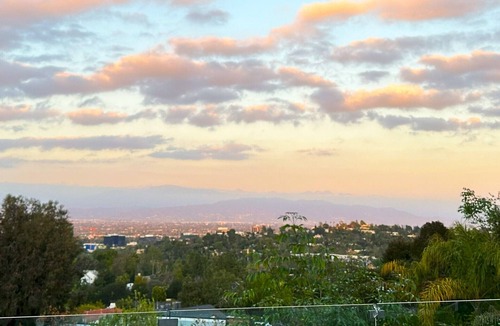 Encino House | Mid-century modern pool estate with jetliner views in luxury celebrity hills