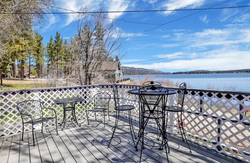 Big Bear Lake Cabin | Modern 2BR Lakefront Cabin: Mins to Village w/Dock Access & WIFI