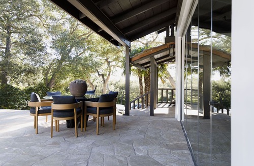 Golden Quadrangle House | Montecito Hot Springs Ranch - ocean view estate on the Hot Springs hiking traill