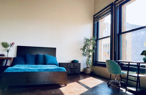 Historic Core Apartment | OVERSIZED NY-STYLE BOHEMIAN SKYLINE PENTHOUSE IN BEST DTLA LOCATION