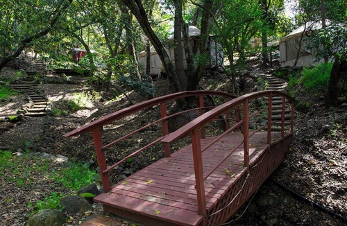 Los Gatos Cabin | Owl's Nest 1-bedroom two-story cabin in a charming Los Gatos Naturist Resort