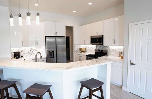 Sunburst House | Palm Luxe Estate: Luxury Desert Retreat Pool & Spa