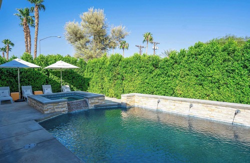 Sunburst House | Palm Luxe Estate: Luxury Desert Retreat Pool & Spa