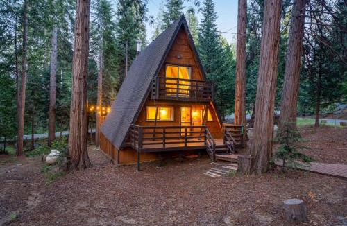 Sierra Cedars House | Pine Haus-Remodeled Family A-Frame
