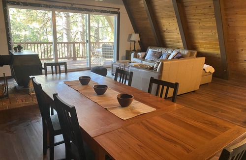 Mi-Wuk Village Cabin | Private cabin in a small mountain town surrounded by pine trees. Snow getaway
