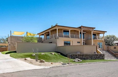 Lake Havasu City House | Resort Stlye Estate with Terrace, Panoramic Lake Views & Pool - Sleeps 15