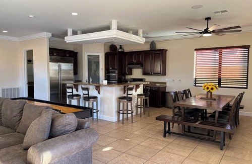 Parker Strip House | Riverfront with private dock, river views from every room & arcade games!