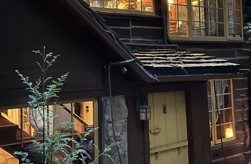 Redwood City Cabin | Rooms/tents in quaint original log cabin nestled in the Redwood trees on creek.