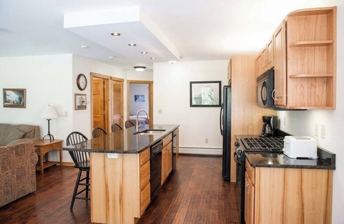 North Troy Condo | Ski in & out on Grammy Jay—right next to the ski run + view of Grammy Jay.