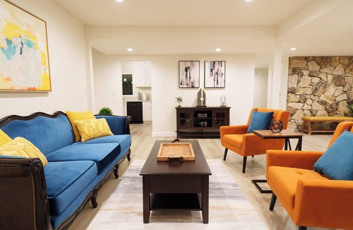 Granada Hills North House | Spacious 3-Bedroom in a Scenic Los Angeles w/Pool