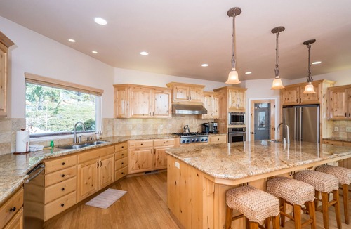 Shaver Lake House | Spacious home with theater, private hot tub & game room - near the Lake
