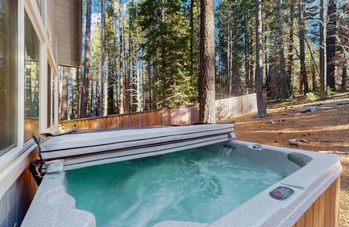 Tahoe Paradise House | Stylish alpine escape with deck hot tub grill fireplace & washer&dryer