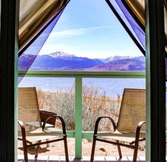 Bridgeport Other | Stylish Lakeside Glamping Cabin with Eastern Sierra Mountain Views near Bridgeport, California