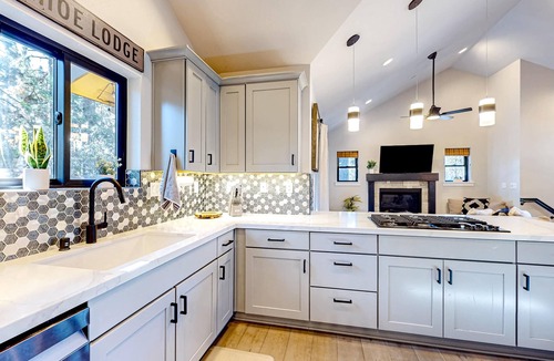 Lincoln Park House | Stylish retreat near skiing & golf with fireplace, balcony, & views, sleeps 6