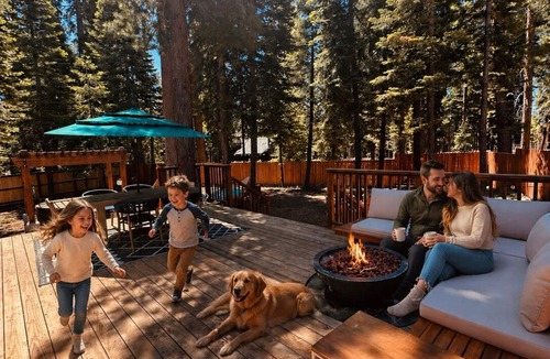 Carnelian Bay Cabin | Tahoe A-Frame Retreat - Walk2Beach - Hot Tub - Fenced Yard - Dogs Welcome