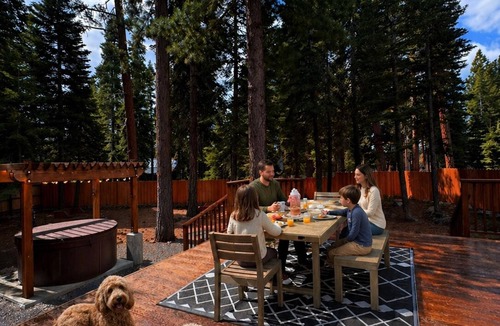 Carnelian Bay Cabin | Tahoe A-Frame Retreat - Walk2Beach - Hot Tub - Fenced Yard - Dogs Welcome
