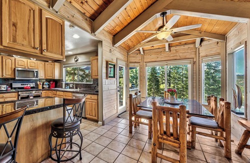 Country Club Estates House | Tahoe Aloha Cabin: TWO Kitchens & Living Rooms, Game Rm, Hot tub.