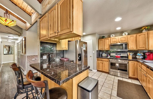 Country Club Estates House | Tahoe Aloha Cabin: TWO Kitchens & Living Rooms, Game Rm, Hot tub.