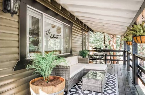 Long Barn Cabin | The Look-Out! A Boho Cabin With AC Fast Wi-fi