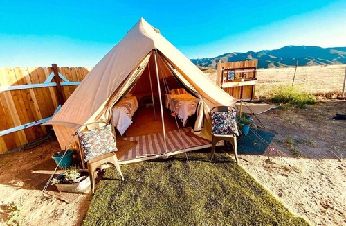 New Cuyama RV Rental | The Pink Pony Yurt, New Cuyama, CA