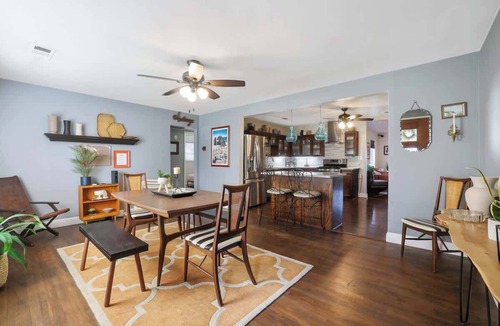 Tulare House | Tulare Vintage Soul House: Pet Friendly, Gym, Bar+