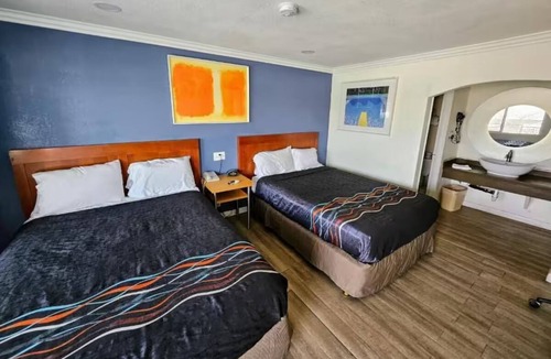 Ridgecrest Hotel | Two Rooms | Affordable & Comfortable Queen Beds Studio Explore Ridgecrest