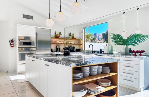 Twin Palms House | Villa Caliente: Saline Pool + Spa + Mountain Views