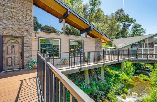 Sonora House | Walk to Dtwn Sonora! Rustic Creekfront Cabin