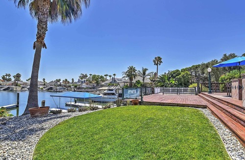 Discovery Bay House | Waterfront Discovery Bay Home: Outdoor Bar & Dock