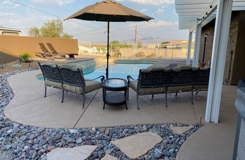 Lake Havasu City House | Welcome to Casa Azul, with Resort Style Backyard, Pool and Heated Spa