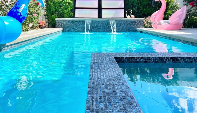 3bd private oasis /saltwater pool-spa/private & safe/15mins from Hollywood