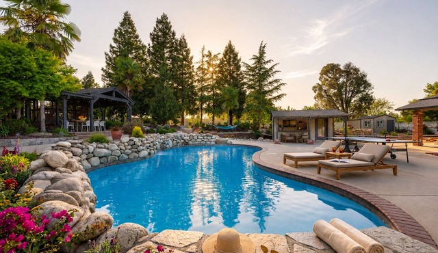 4,500 sq-ft retreat with a pool and hot tub in the middle of wine country!