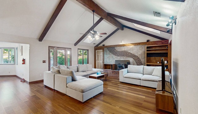 Beautiful Home on 2 Acres w/Expansive Deck, & A/C