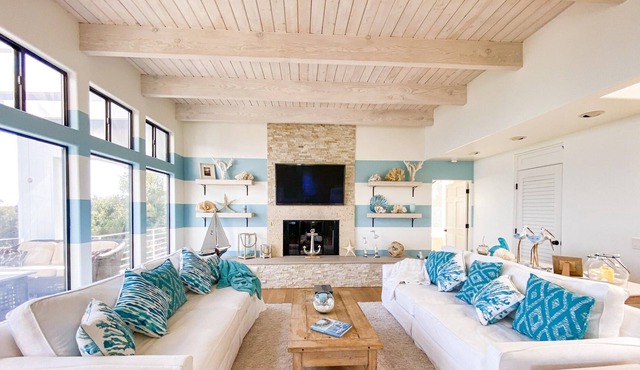 Coastal Beach Home with Expansive Ocean & Island Views!