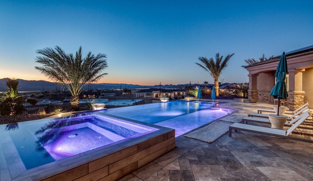 Custom Luxury 4 master suite home with cabana, large pool and twin 60’ RV bays!