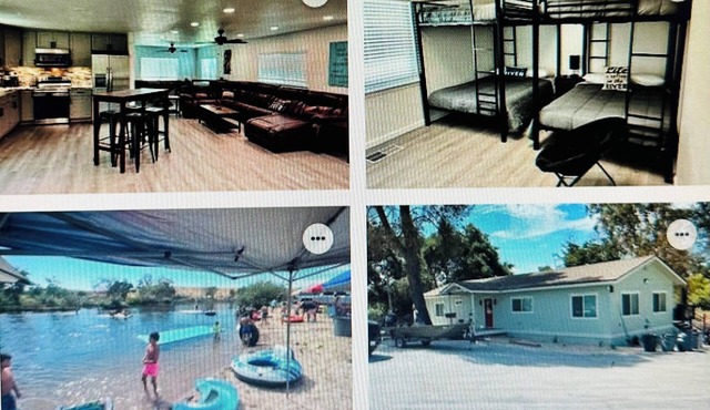Cute remodeled home W/private pond 6 adults/6 kids