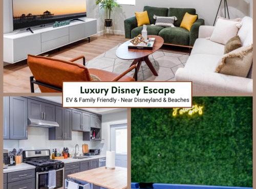 Disneyland Family Retreat I Sleeps 12, Game Room, Pool Table, King Bed & EV Access