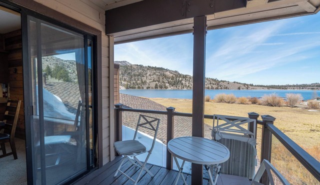 Edgewater #10 , Magnificent Panoramic view of June Lake through lg picture window