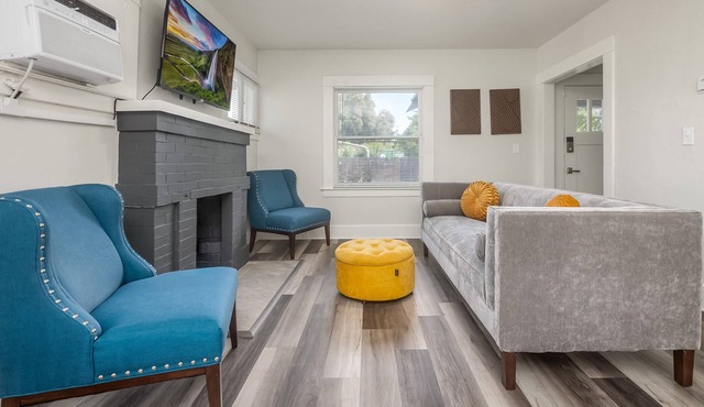 Glamp Tower District Home W/ Fast WiFi & Fire-Pit