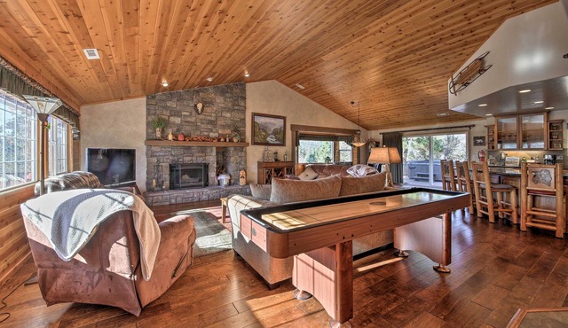 Hot Tub, Game Room & 2 Decks: Luxe Big Bear Home
